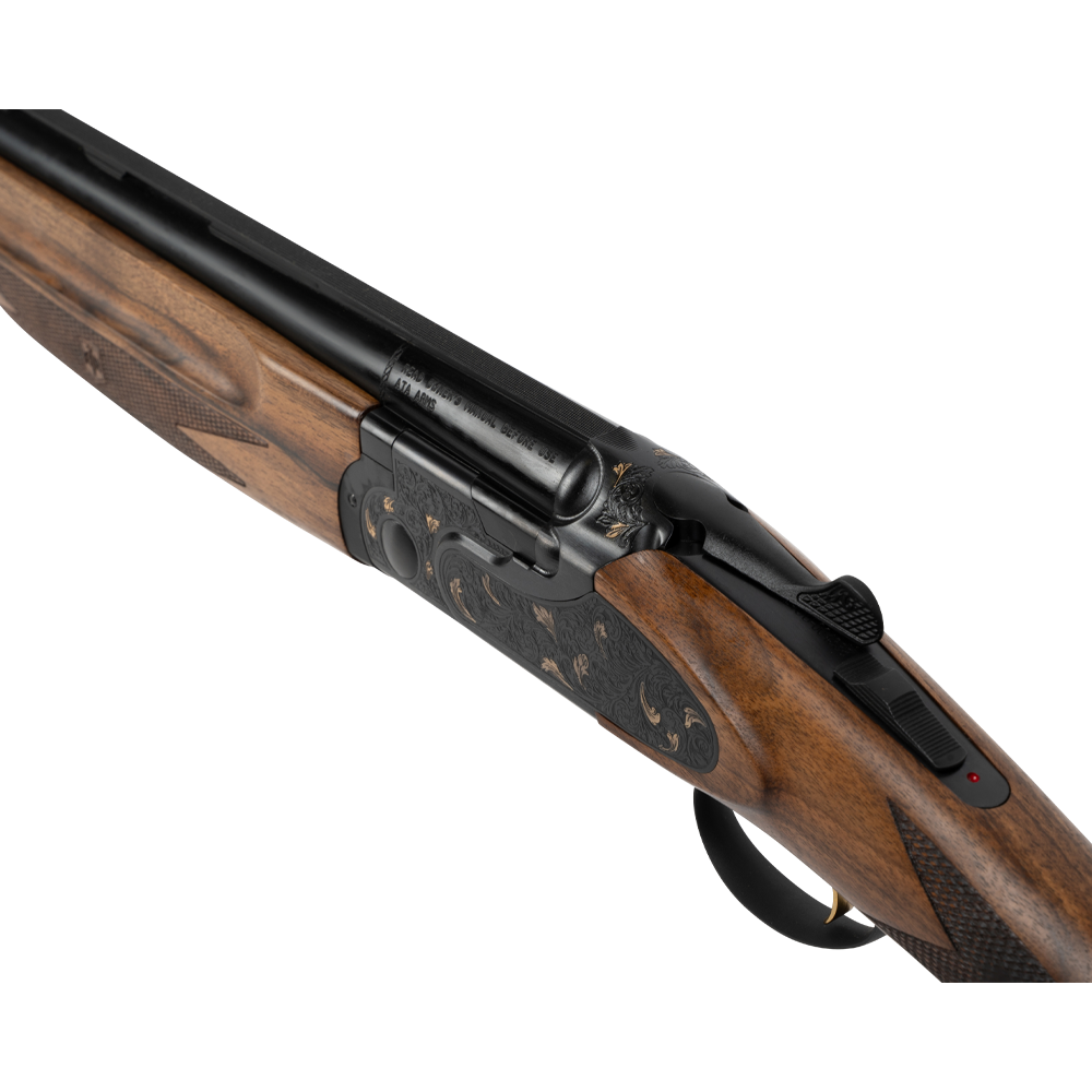 Ружье ATA SP Avangarde Black (сталь, черная колодка с цветочной гравировкой), 12/76,760мм, орех класс 2, кейс. Фото №9 Ружье ATA SP Avangarde Black (сталь, черная колодка с цветочной гравировкой), 12/76,760мм, орех класс 2, кейс. Фото №9