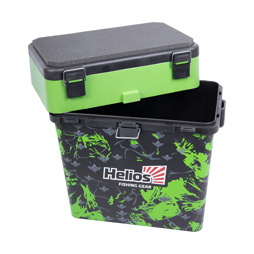 Ящик рыболовный зимний SHARK салатовый (HS-IB-19-SHG) Helios. Фото №6 Ящик рыболовный зимний SHARK салатовый (HS-IB-19-SHG) Helios. Фото №6