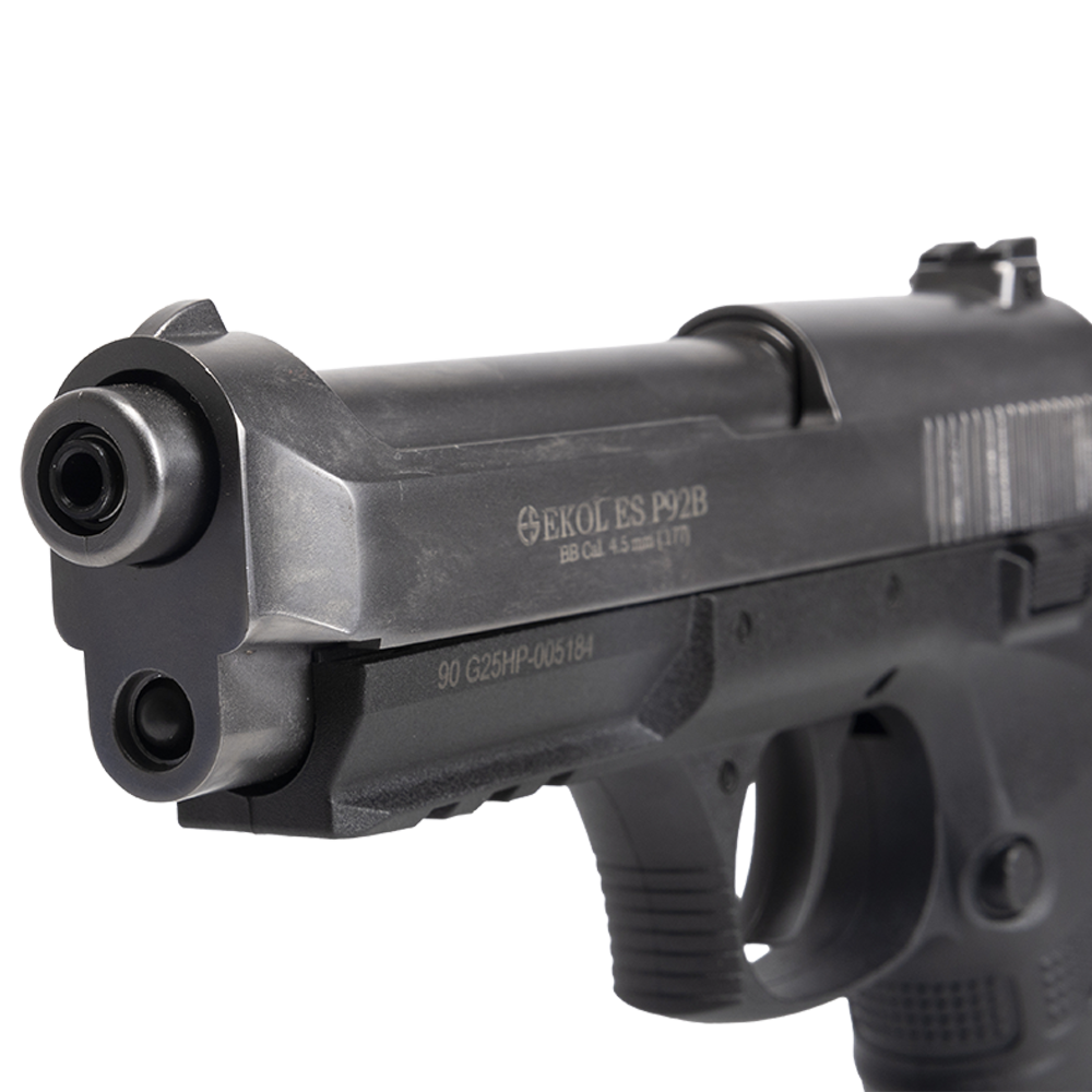Пистолет пневматический EKOL ES P92 B FUME, (никель) (Blowback) калибр 4,5 мм, 3 Дж. Фото №7 Пистолет пневматический EKOL ES P92 B FUME, (никель) (Blowback) калибр 4,5 мм, 3 Дж. Фото №7