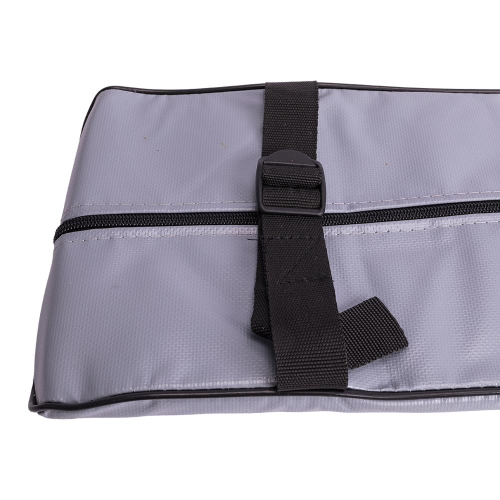 Накладка на сиденье лодки-сумка-рундук ПВХ (мягкая сидушка + сидушка с сумкой ) 75х20 (Патриот). Фото №2