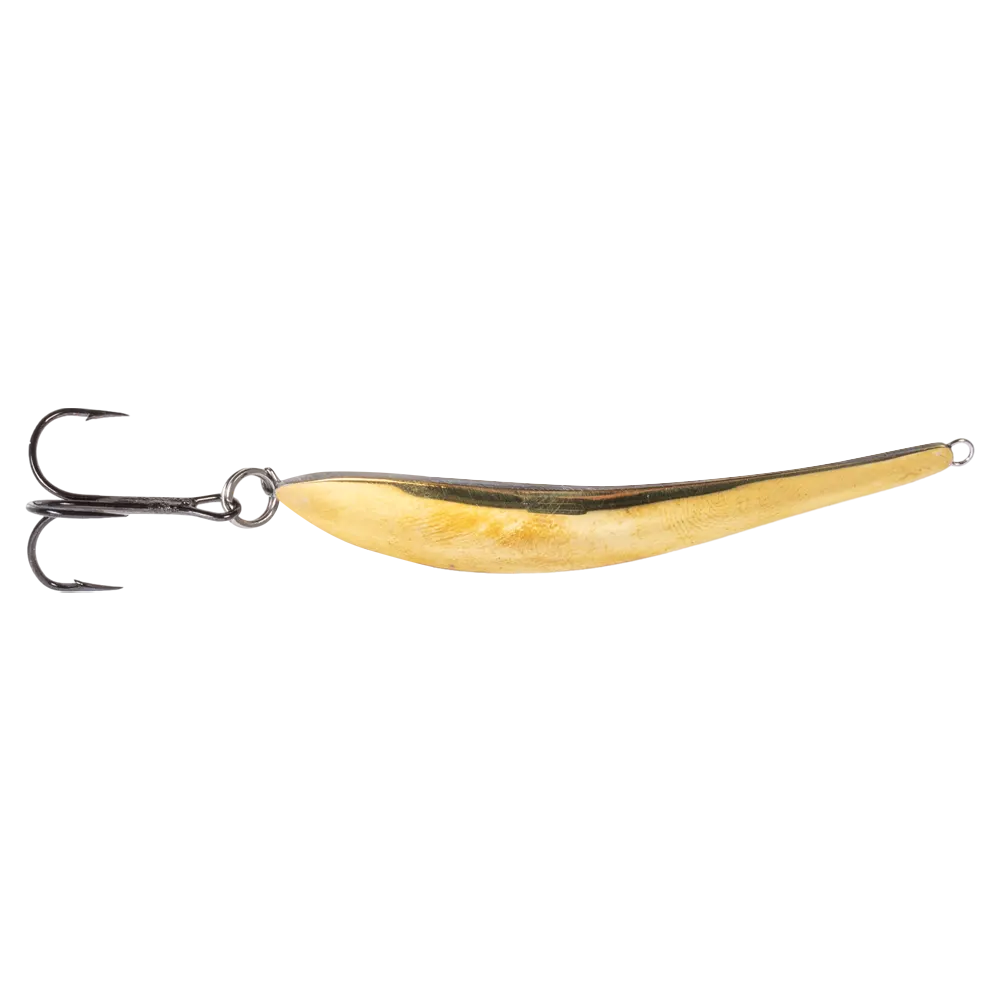 Блесна ЖОР Тюлька 2ЦМ 65мм, 9гр, цвет (латунь/нейзильбер) тройник. Фото №2