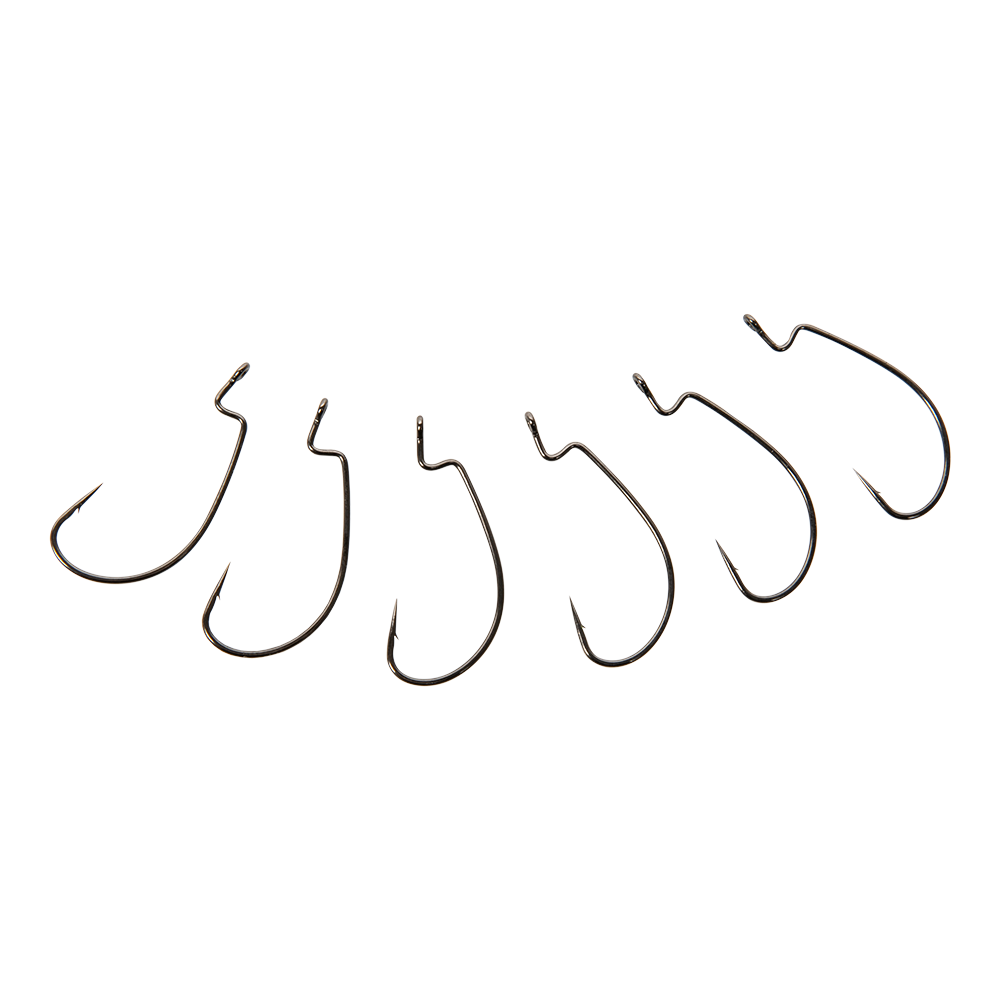 Крючок офсетный Owner 5109 Red №6 J-Light Hook (7шт.). Фото №2