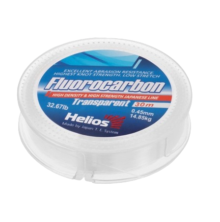 Леска Hellios флюрокарбон Transparent 0.50mm 30м. Фото №1