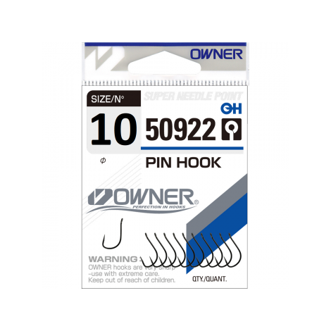 Крючок Owner 50922 BC №10 Pin Hook (10шт.). Фото №1