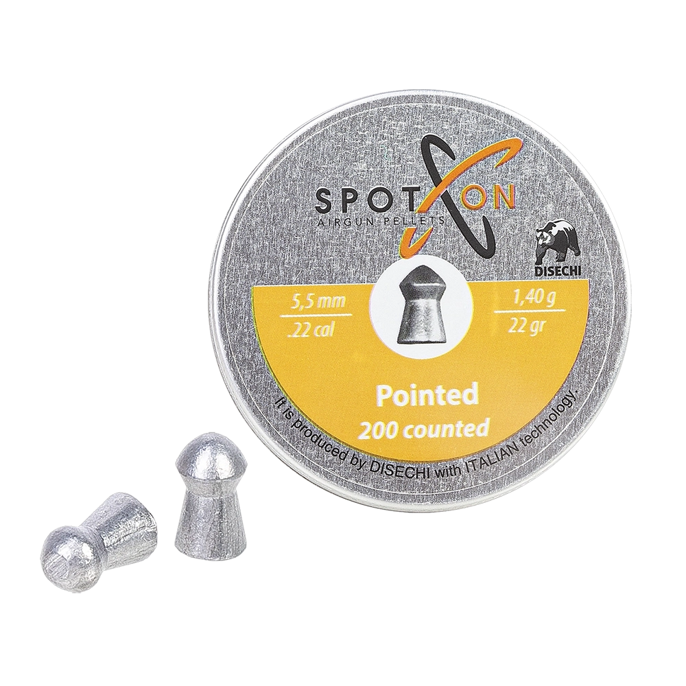 Пуля пневматическая SPOTON Pointed 5,5 мм, 1,4 гр. (200 шт). Фото №1 Пуля пневматическая SPOTON Pointed 5,5 мм, 1,4 гр. (200 шт). Фото №1