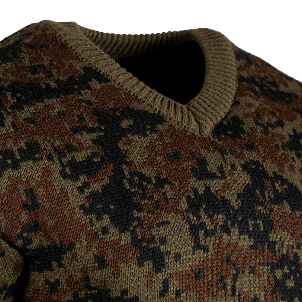 Джемпер п/ш V ворот (коричневый цифра), р. 46. Фото №5 Джемпер п/ш V ворот (коричневый цифра), р. 46. Фото №5