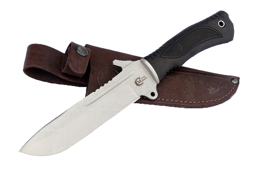 Нож "Тайфун" 65х13 (рукоять Elastron) (ИП Семина). Фото №1