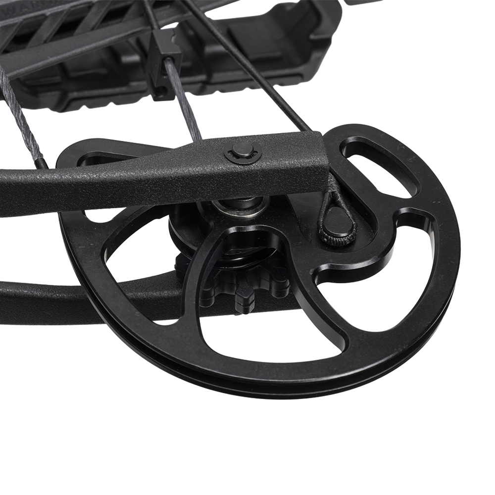 Арбалет блочный Man Kung XB65, блочный, black, кивер, 4 шт. стрелы, прицел, крепеж, воск, натяжитель. Фото №14