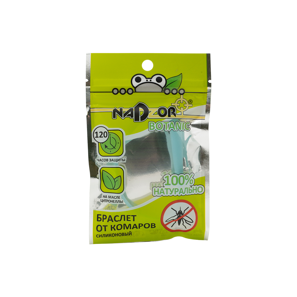 Браслет от комаров НАДЗОР силиконовый (1шт). Фото №1