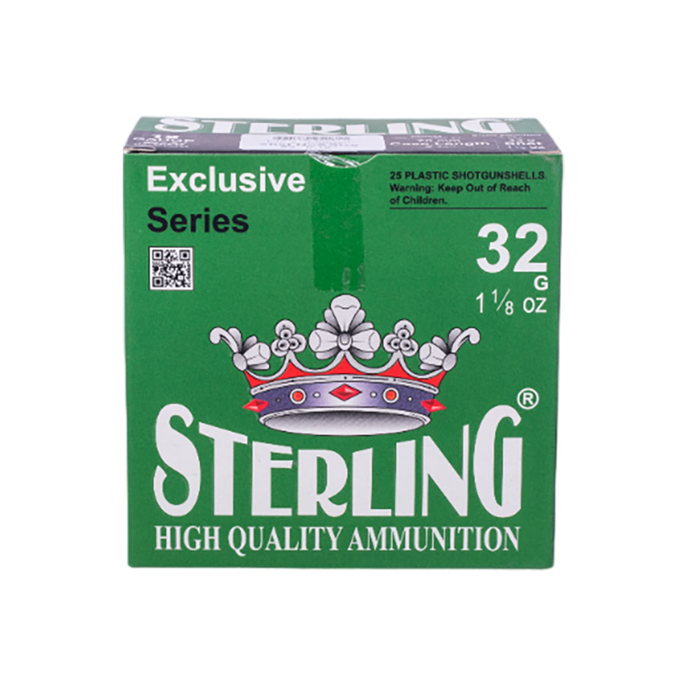 Патрон STERLING 12/70 № 5 32 гр. (в пачке 25 шт.). Фото №1 Патрон STERLING 12/70 № 5 32 гр. (в пачке 25 шт.). Фото №1