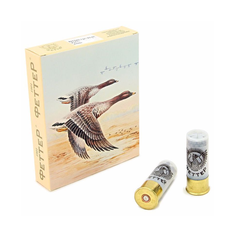 Патрон ФЕТТЕР ТЕМАТИЧЕСКИЙ (Утка) 12/70 дробь №4 34гр. (в коробке 10 шт). Фото №1