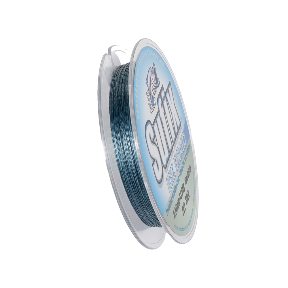 Леска плетеная зимняя SUFIX Ice Braid серая 50м 0.24мм 13,6. Фото №4 Леска плетеная зимняя SUFIX Ice Braid серая 50м 0.24мм 13,6. Фото №4