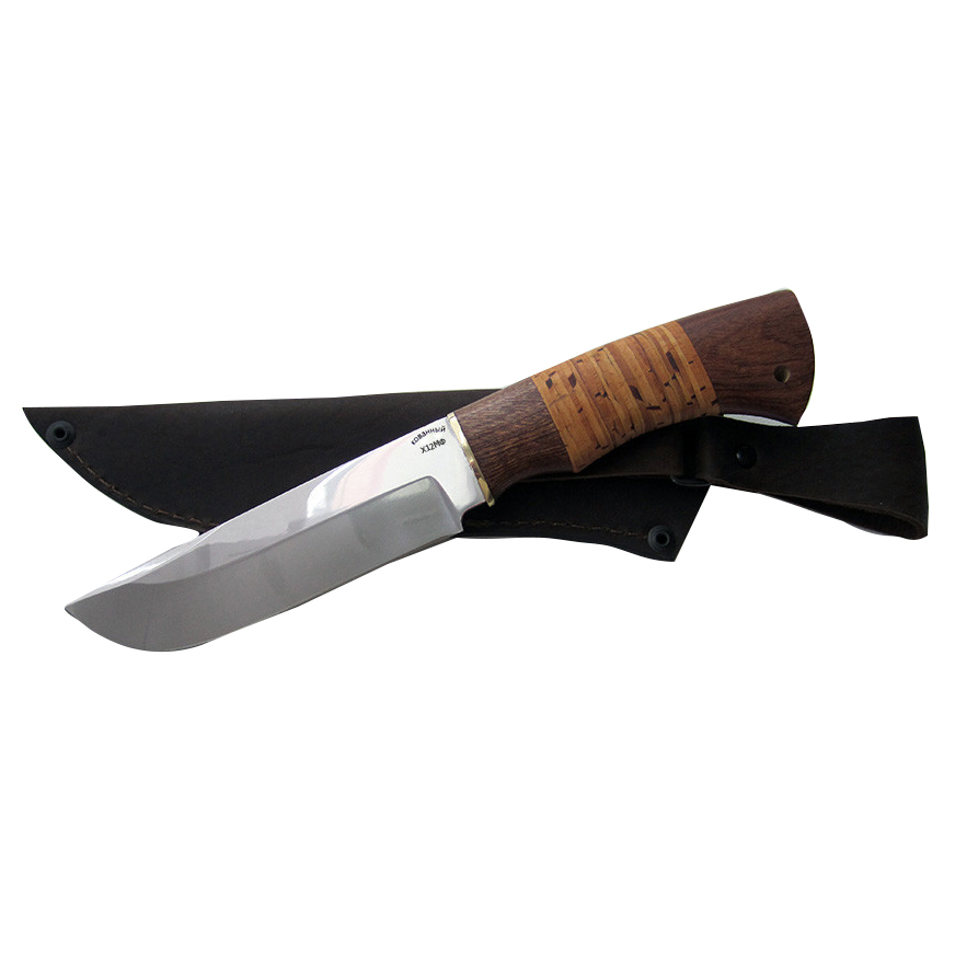 Нож "Охотник" Х12МФ (с рисунком) г.Павлово. Фото №1