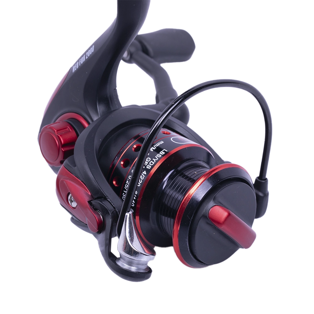 Катушка Inquisitor Red Fox 2000 (Красная 5.1:1,9+1 подшипников+шпуля). Фото №2