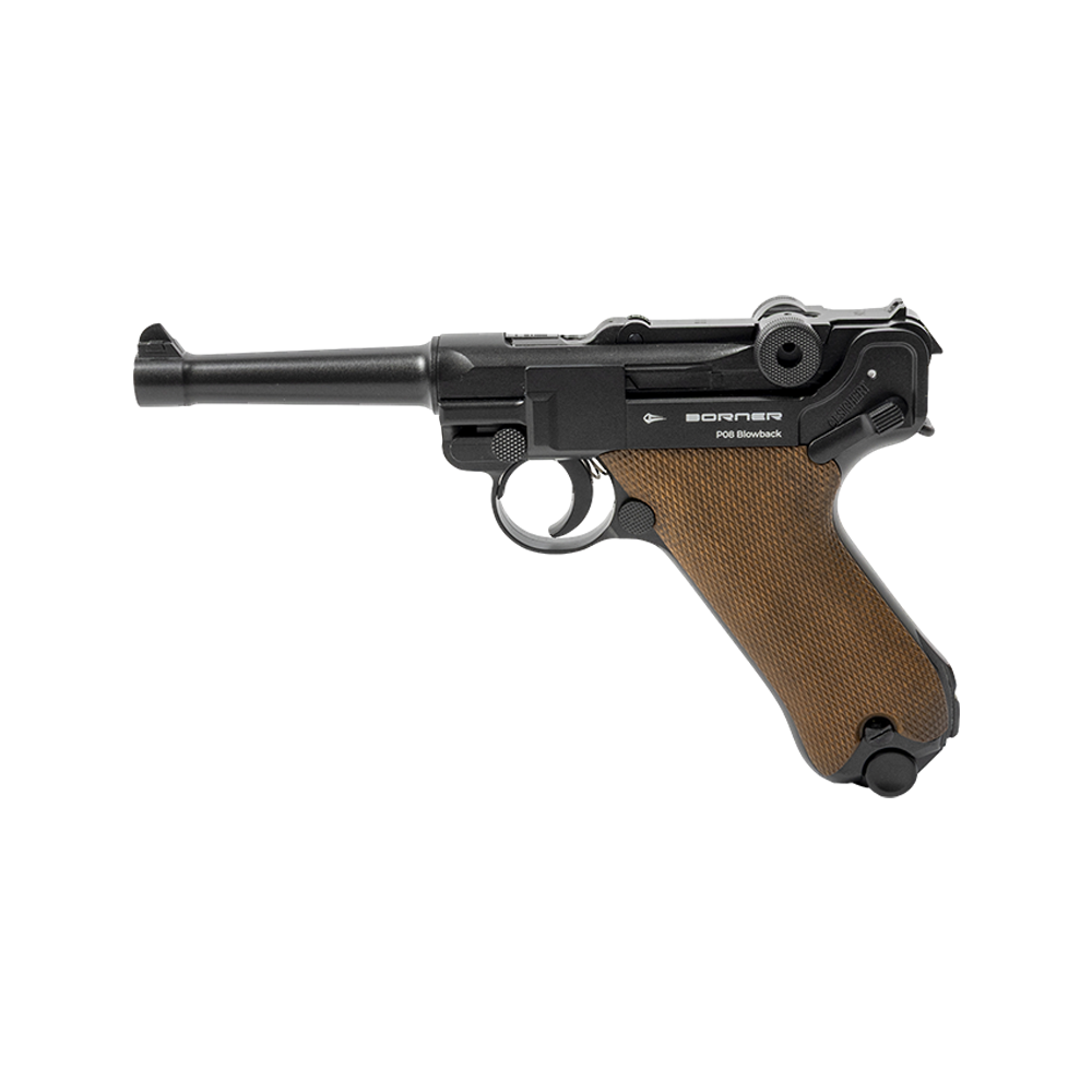 Пистолет пневматический BORNER P08 Blowback, калибр 4,5 мм /BBs . Фото №5 Пистолет пневматический BORNER P08 Blowback, калибр 4,5 мм /BBs . Фото №5