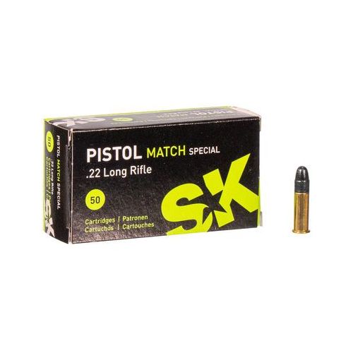 Патрон нарезной LAPUA калибр 22 LR PISTOL MATCH SPEZIAL SK 2,59 гр. 40 grn. (в пачке 50 шт.). Фото №1