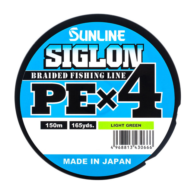 Шнур Sunline SIGLON PE×4 150M(Light Green) #1.5/25LB. Фото №2 Шнур Sunline SIGLON PE×4 150M(Light Green) #1.5/25LB. Фото №2