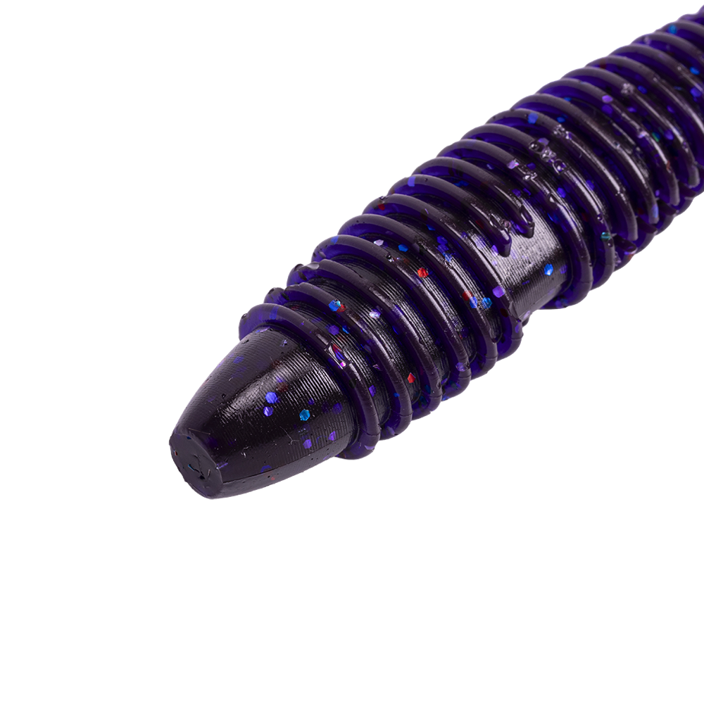 Виброхвост Esox Swinky Fat 5.5" 140мм, (3шт. упак.), цвет FK017 Indigo Mix. Фото №2