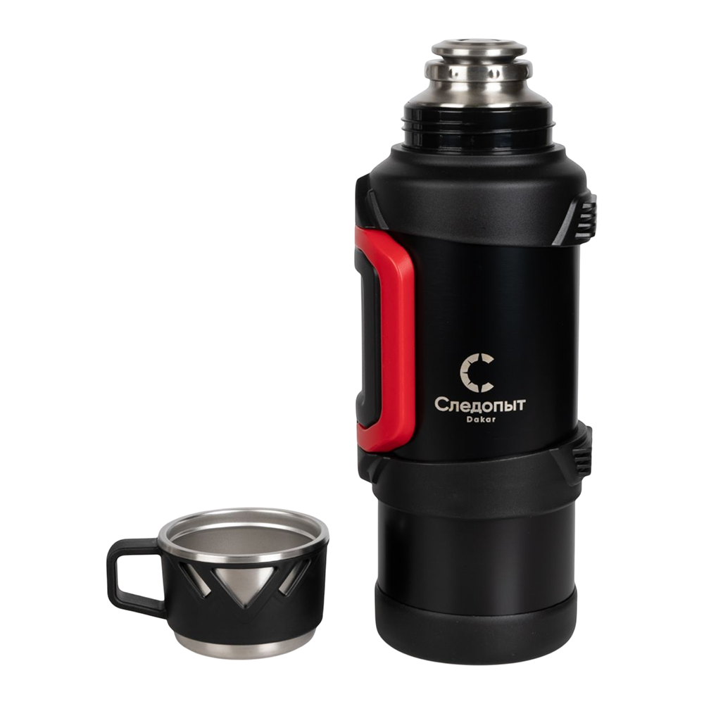 Термос "СЛЕДОПЫТ-DAKAR" со складными ручками, 1,9 л/12/. Фото №3