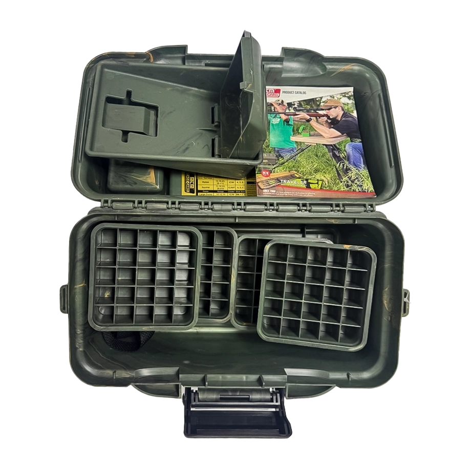 Кейс MTM для переноски патронов калибр 12/60 (4 блока на 25шт., камуфляж). Фото №3