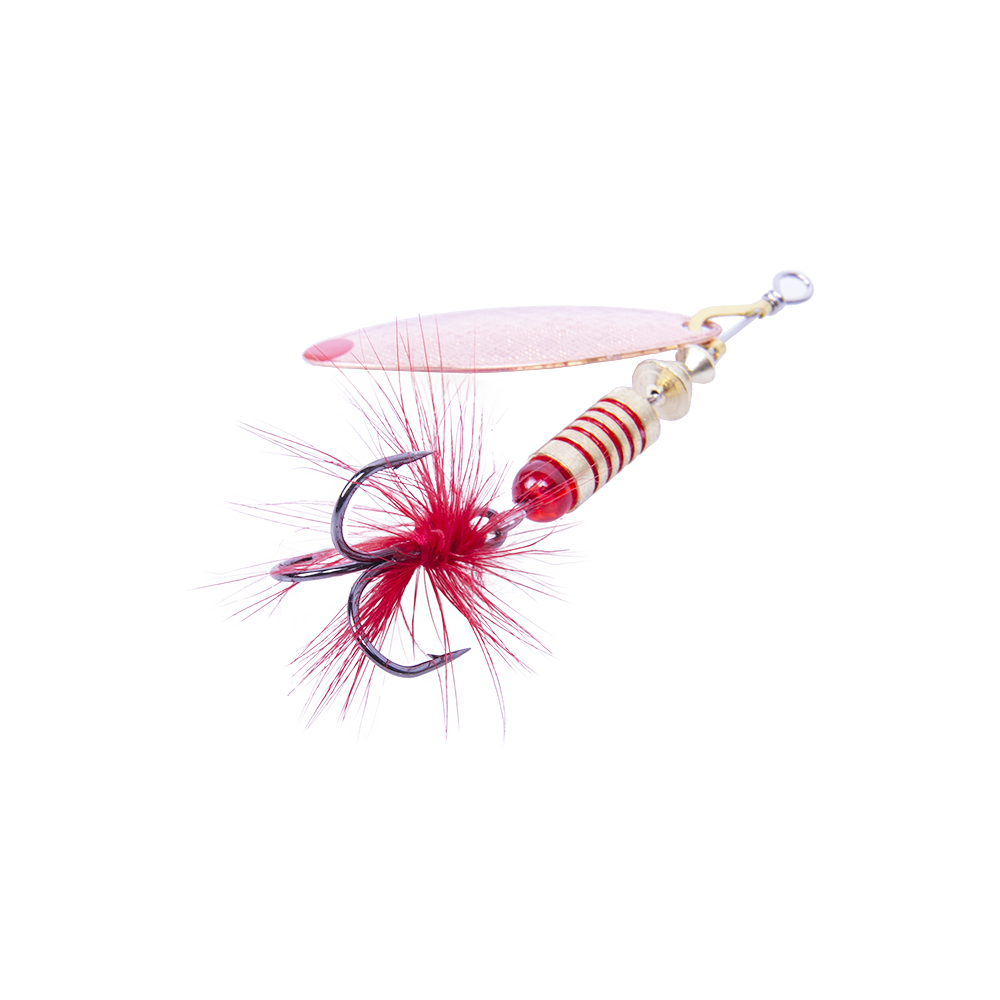 Блесна вращающаяся MADFISH Aglia Long №2, 7гр, цвет (Copper-red-dot). Фото №3