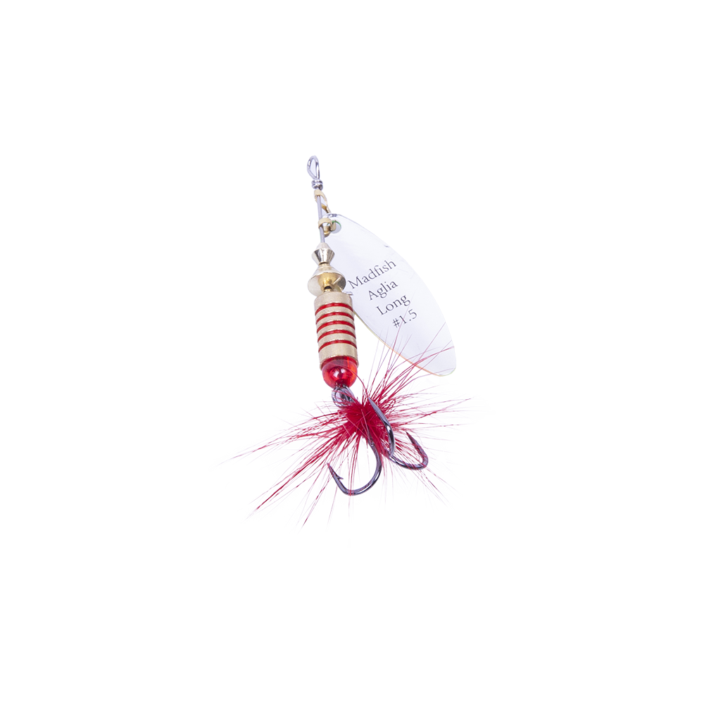 Блесна вращающаяся MADFISH Aglia Long №1, 6гр, цвет (Rainbow). Фото №4