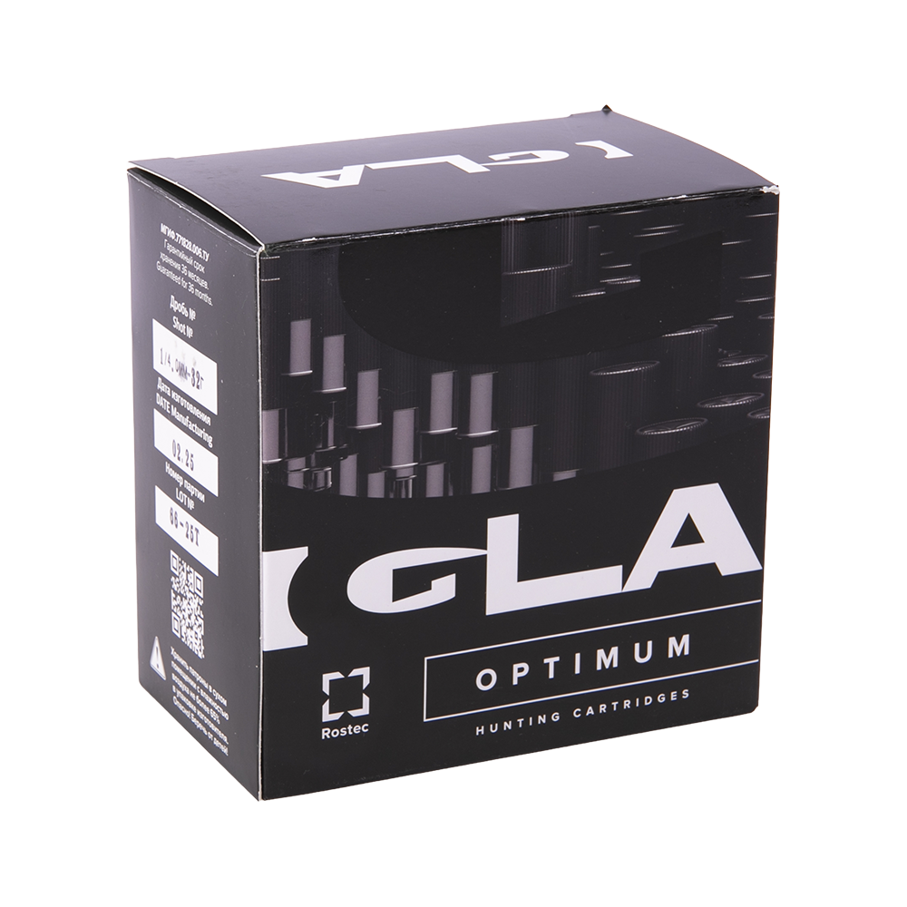 Патрон "Игла-Оптимум" 12/70 № 1 32 гр. (пачка 25шт, короб.,250). Фото №1