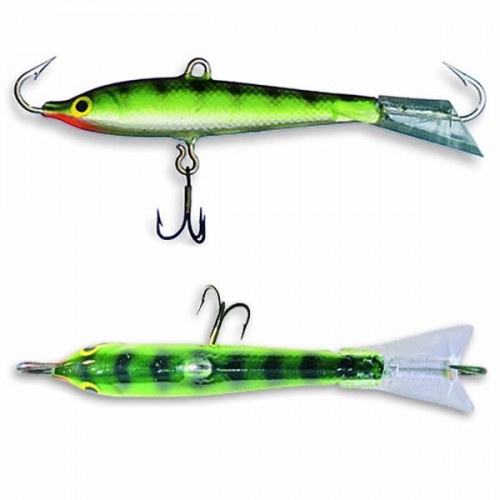 Балансир Kuusamo Tasapaino 50мм, 7гр, цвет (GR/FYe/FR) с тройником. Фото №2 Балансир Kuusamo Tasapaino 50мм, 7гр, цвет (GR/FYe/FR) с тройником. Фото №2