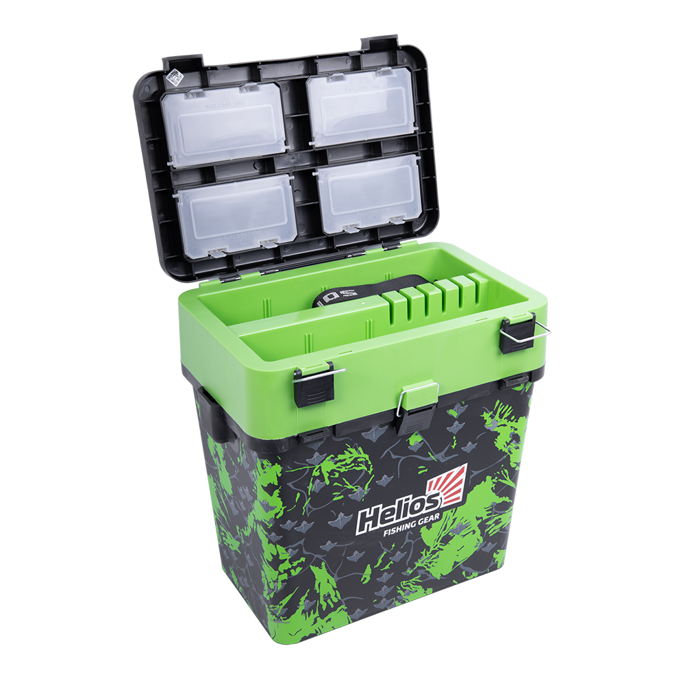 Ящик рыболовный зимний SHARK салатовый (HS-IB-19-SHG) Helios. Фото №7 Ящик рыболовный зимний SHARK салатовый (HS-IB-19-SHG) Helios. Фото №7