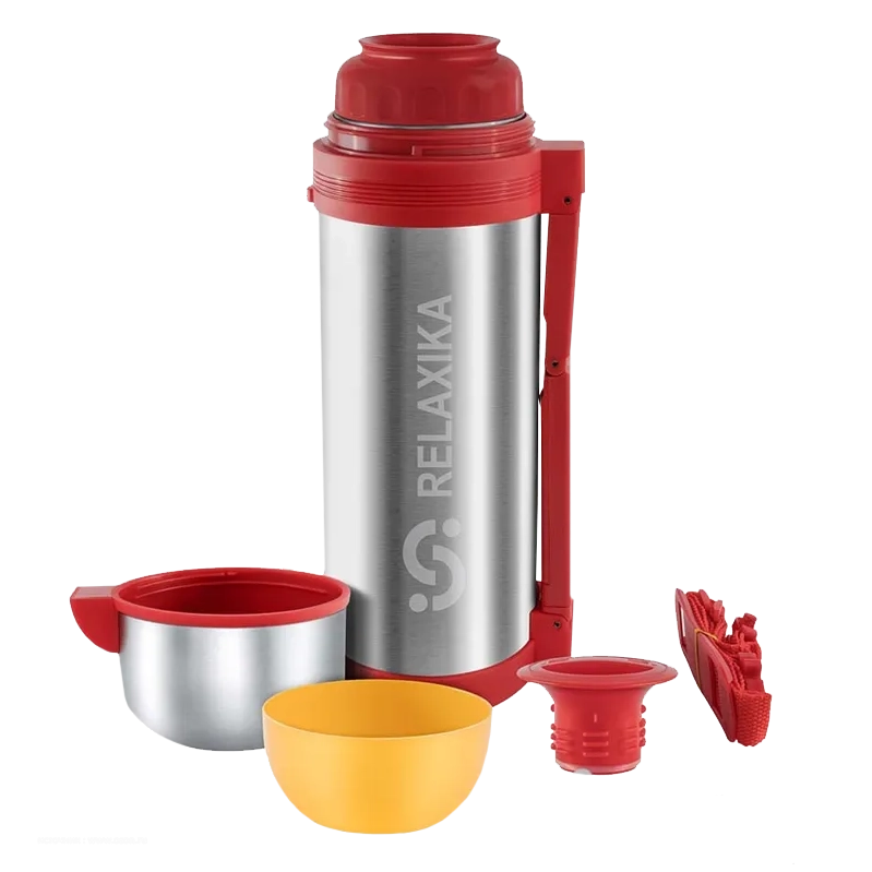 Термос Relaxika 201 универсальный (для еды и напитков), стальной (1,8 л). Фото №3