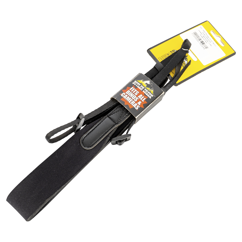 Ремень погонный "ButLer Creek"д/бинокля универс.,вертик.рег.,x-обр подвеска, чёрный. Фото №1