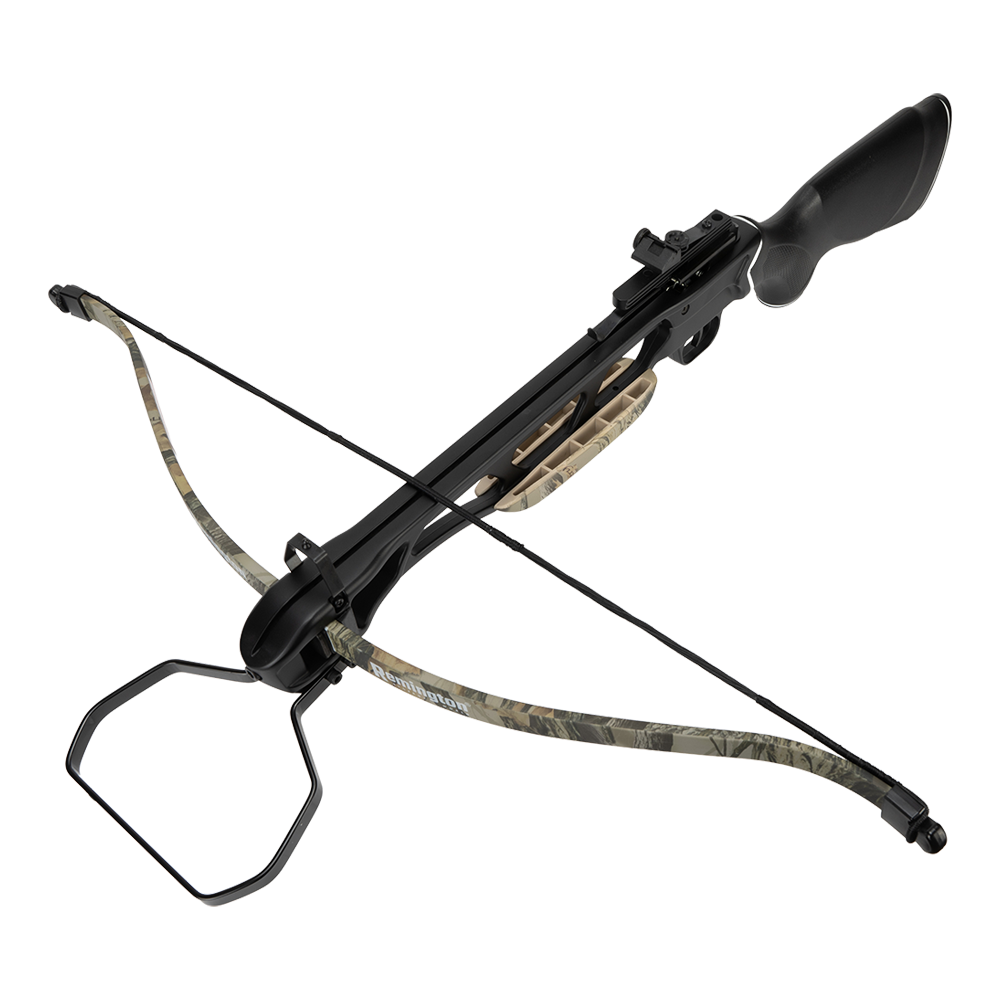 Арбалет Remington Jaeger, рекурсивный, god camo, плечи, тетива, стремя, крепеж, стрелы 2 шт., законцовки. Фото №5