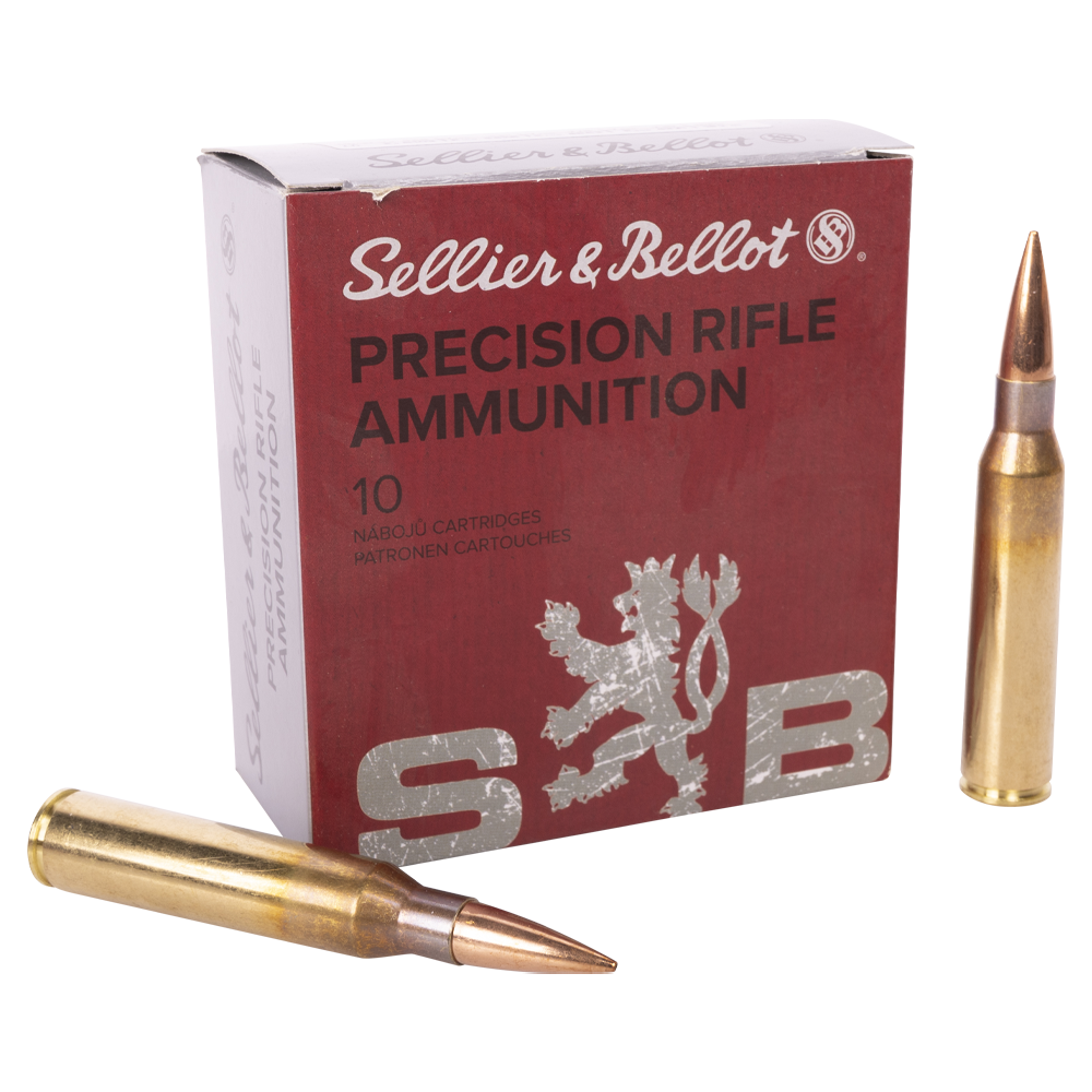 Патрон нарезной SELLER&BELLOT калибр 338 Lapua mag HPBT 16,2 гр. (в пачке 10 шт.). Фото №1