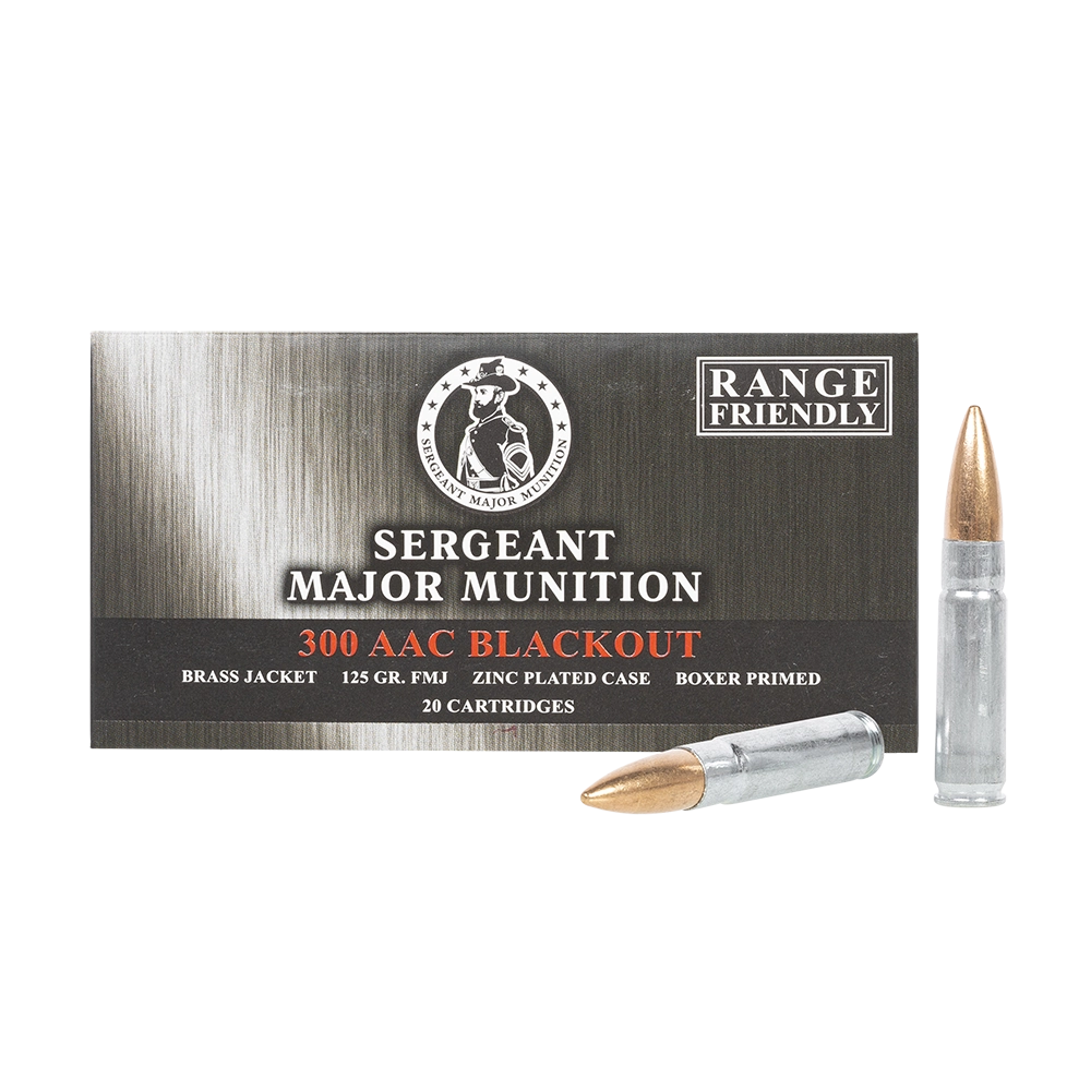 Патрон нарезной ТПЗ 300ААС Blackout FMJ 8,1гр/125gr, ст.оц/об.лат(20шт.) . Фото №1