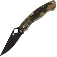Нож складной Spyderco Military Model G-10 Camo. Фото №1