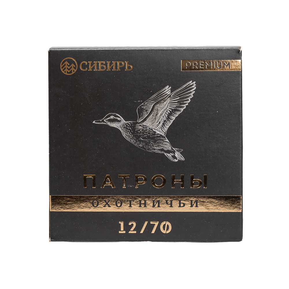 Патрон СИБИРЬ PREMIUM 12/70 охотничий дробовой 34г №1 (пачка 25 шт) (в коробке 250шт). Фото №5