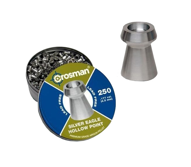 Пуля пневматическая "Crosman Silver Eagle HP", 4,5 мм., 4,8 гран (250 шт.). Фото №2 Пуля пневматическая "Crosman Silver Eagle HP", 4,5 мм., 4,8 гран (250 шт.). Фото №2