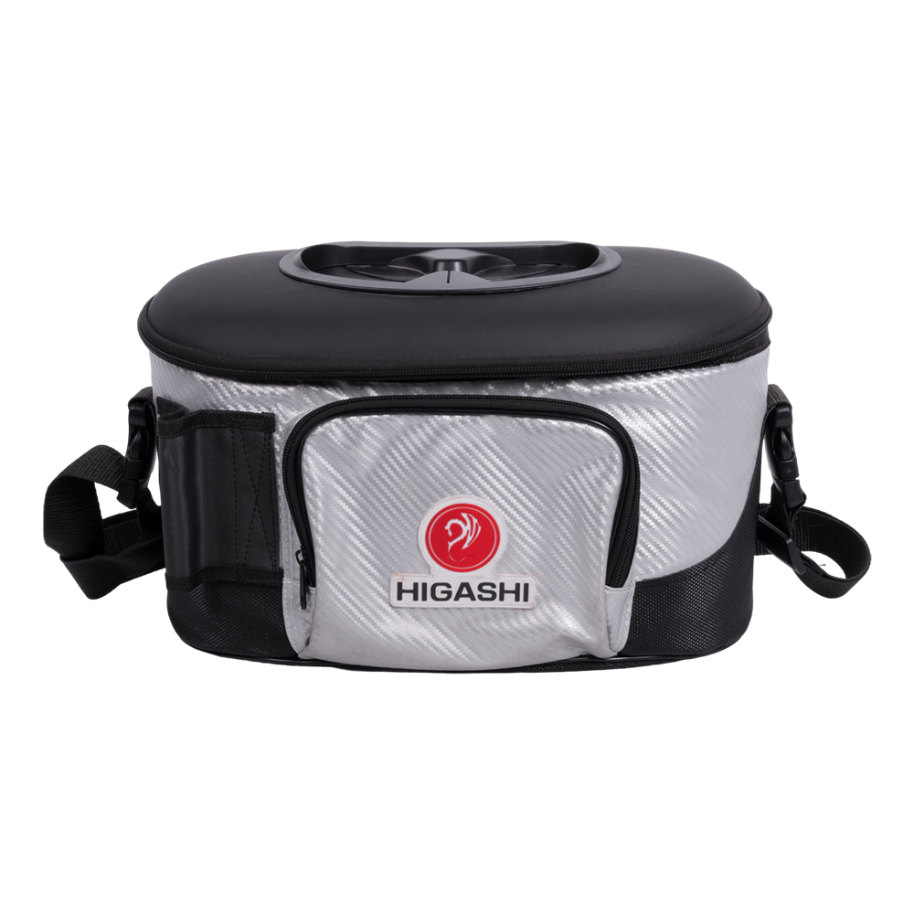 Кан рыболовный HIGASHI Live bait box 7.5L (#Silver). Фото №1