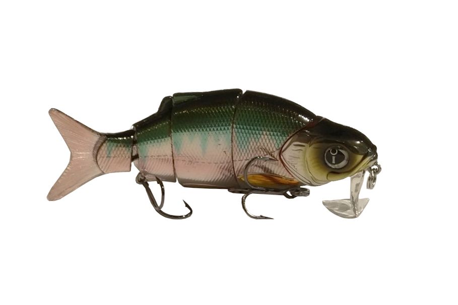 Воблер IZUMI 5 section white fich 105 SD (FLOATING) col 06. Фото №3