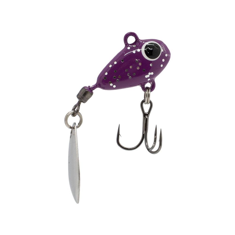 Тейл-спиннер UF Studio Hurricane 20мм, 7,5гр, цвет (Violet glitter). Фото №1