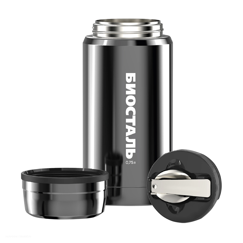 Термос BIOSTAL NTS-750V (широкое горло, суповой, + складная ложка). Фото №3 Термос BIOSTAL NTS-750V (широкое горло, суповой, + складная ложка). Фото №3