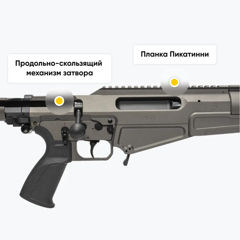 Винтовка ASR Tungsten Grey, калибр 308Win, ствол 61 см. Фото №12