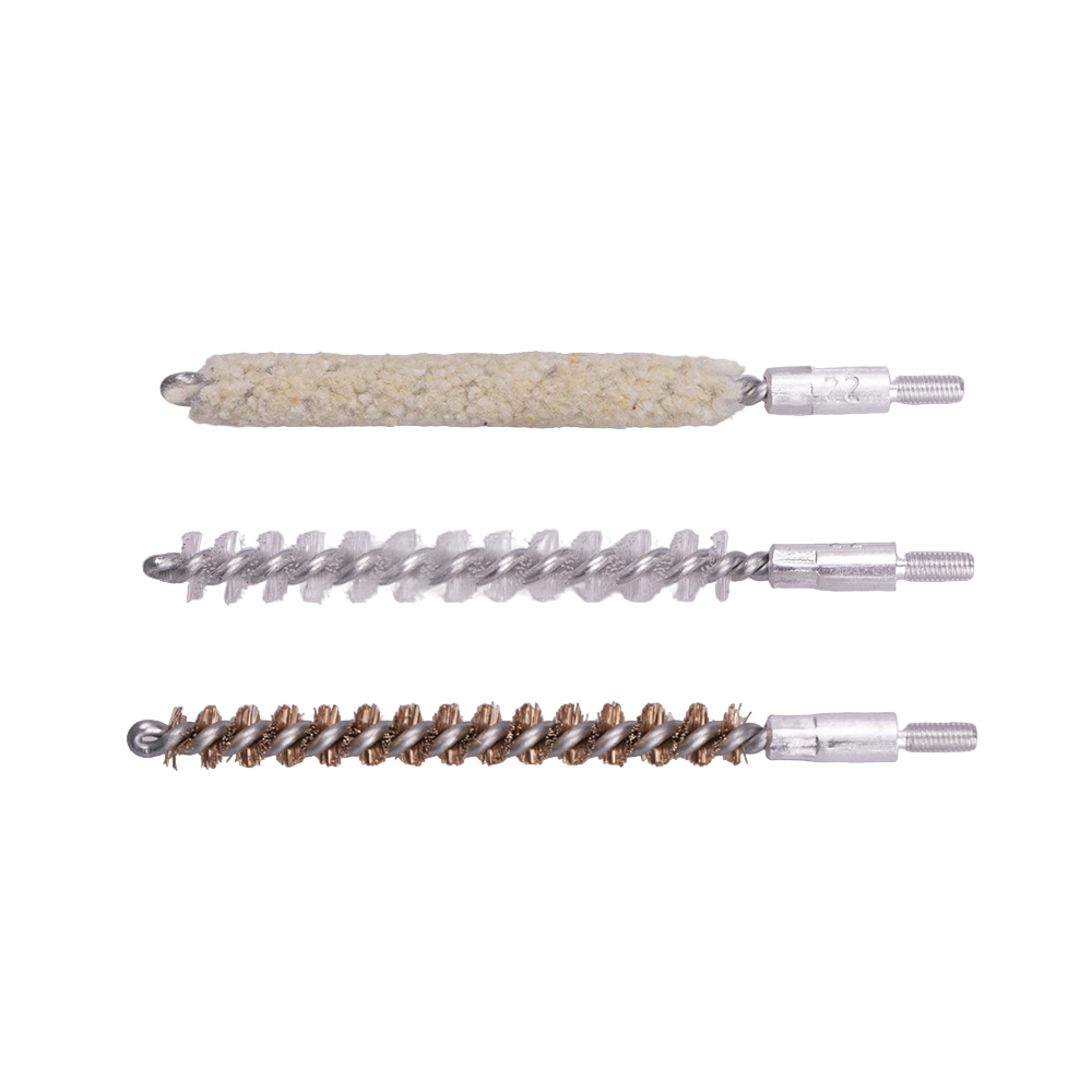 Набор для чистки ОхотАктив, калибр 5,6 мм в прозрачном кейсе с металлическим шомполом в оплетке. Фото №3