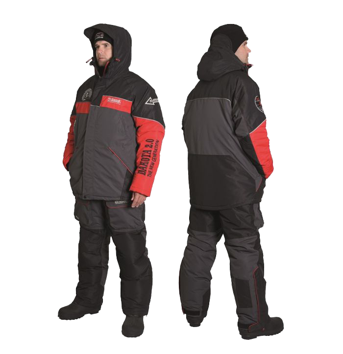 Костюм Alaskan Dakota 2.0 cерый/черный/красный р. XXL. Фото №3 Костюм Alaskan Dakota 2.0 cерый/черный/красный р. XXL. Фото №3