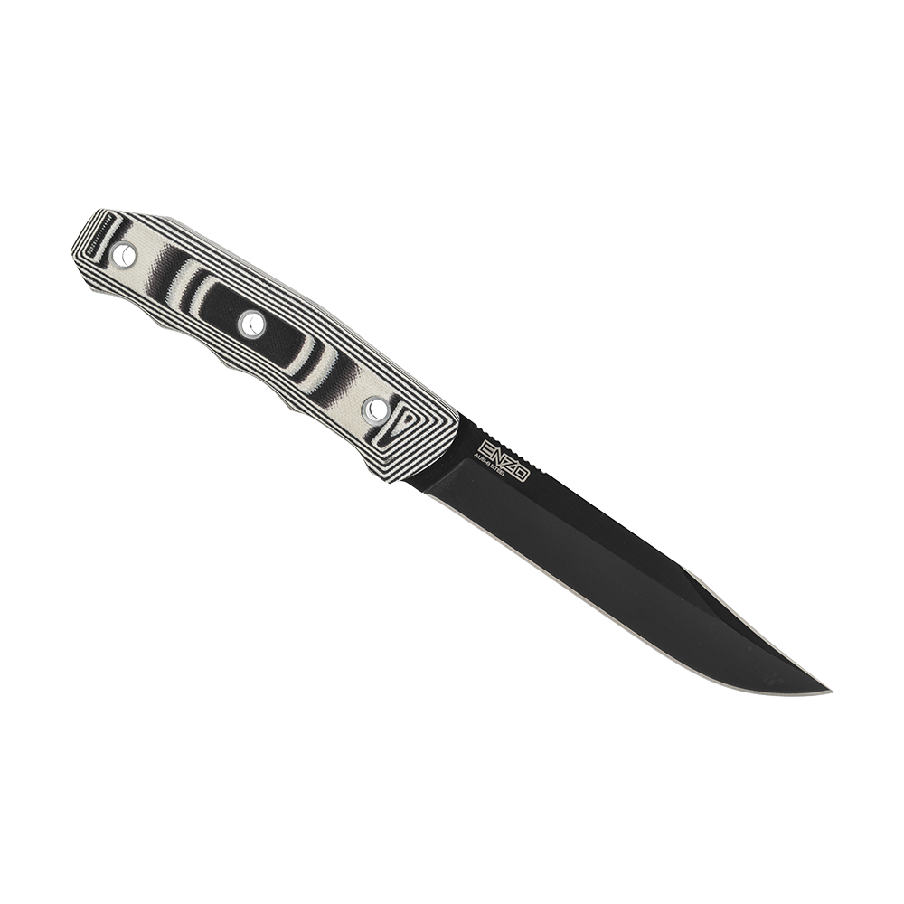 Нож Kizlyar Supreme Enzo сталь AUS-8 Black Titanium, рукоять G10, ножны кайдекс. Фото №2 Нож Kizlyar Supreme Enzo сталь AUS-8 Black Titanium, рукоять G10, ножны кайдекс. Фото №2