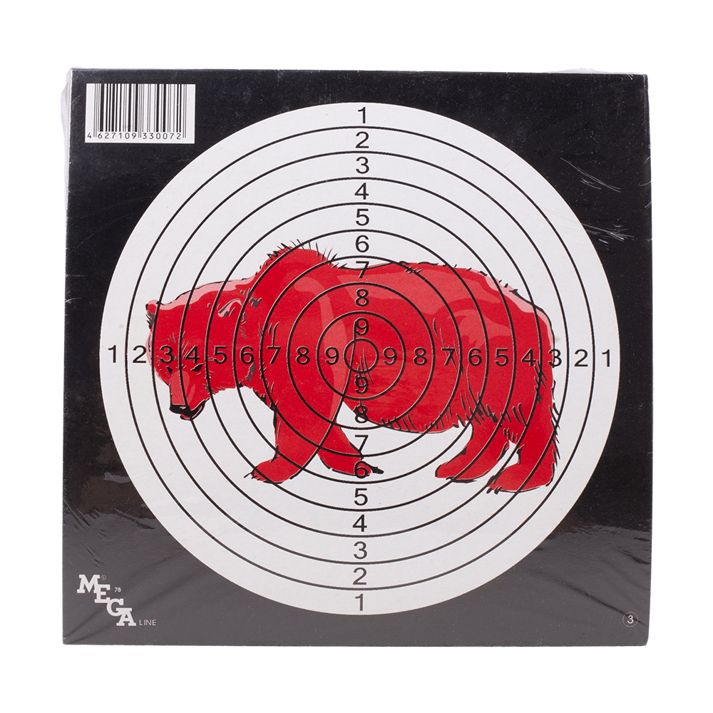 Мишень "MegaLine", цветная (медведь, 50 шт.). Фото №1 Мишень "MegaLine", цветная (медведь, 50 шт.). Фото №1