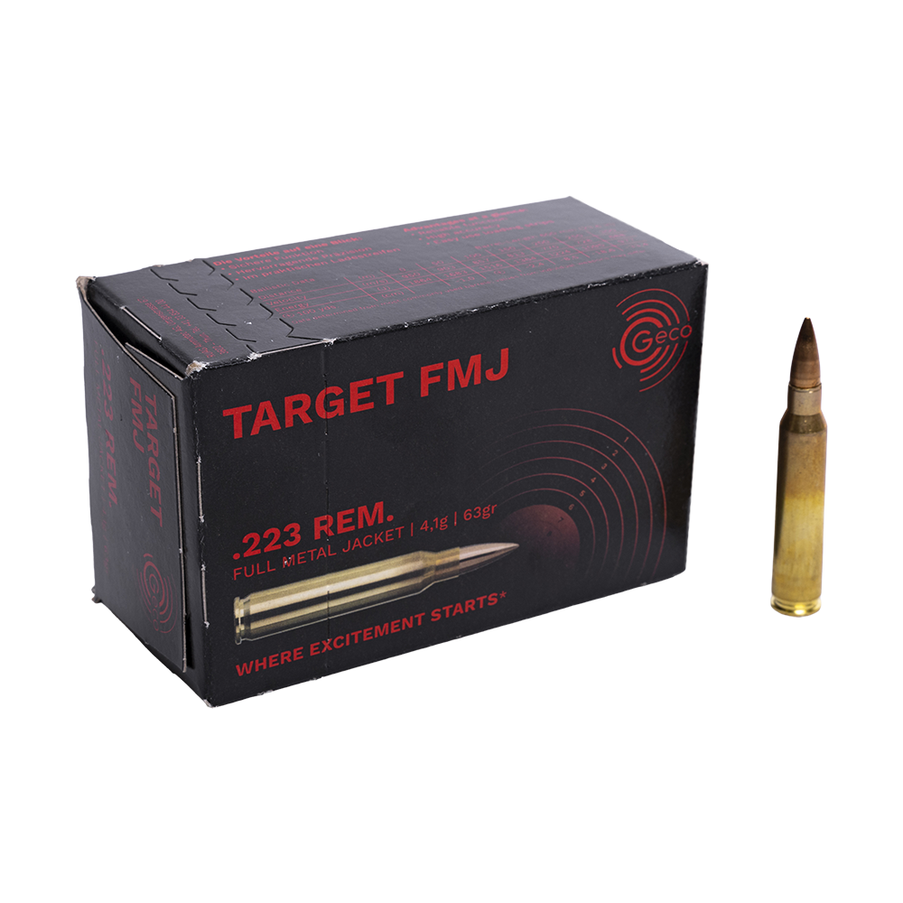 Патрон нарезной RWS GECO калибр 223 REM Target FMJ 4,1 гр. (в пачке 50 шт.). Фото №3