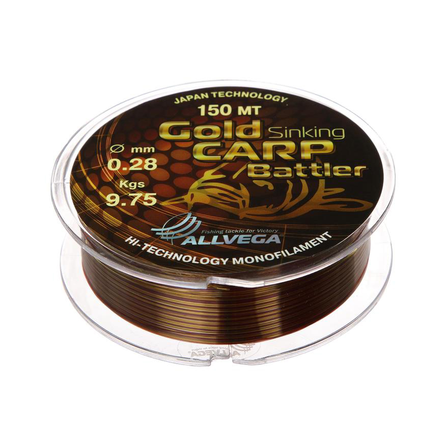 Леска ALLVEGA "GOLD KARP" 0.45кг 150м 24,35кг (коричневая). Фото №2
