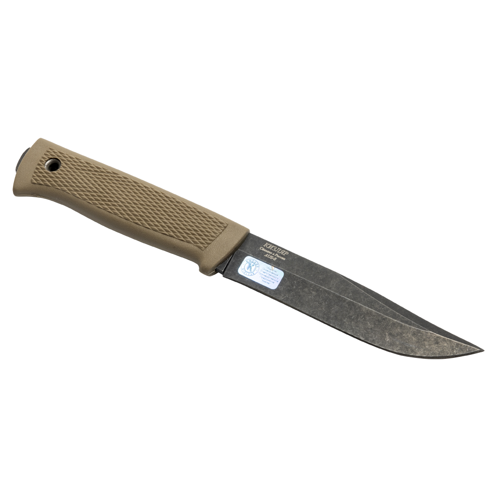 Нож Кизляр "Стрикс" (рукоять эластрон), цвет: пустынный. Фото №3