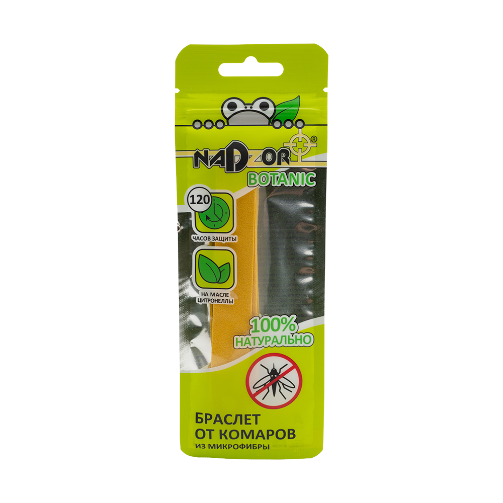 Браслет от комаров НАДЗОР микрофибра регулируемый размер (1шт). Фото №1 Браслет от комаров НАДЗОР микрофибра регулируемый размер (1шт). Фото №1